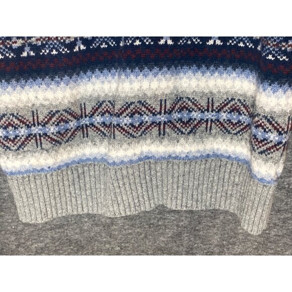 BOYS SWEATER TOMMY HILFILGER YOUTH M QUARTER ZIP WOOL COTTON BLEND - Picture 7 of 10